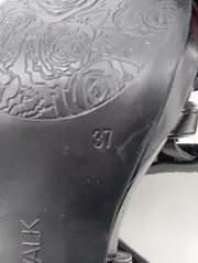 Vorschaubild 4 von Sandaletten Damen Gr. 37 Schwarz Elegant High Heels Riemchen