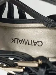 Vorschaubild 3 von Sandaletten Damen Gr. 37 Schwarz Elegant High Heels Riemchen