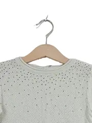 Vorschaubild 4 von Festliches Kleid Grau Fransen Strasssteine Gr. 104