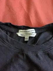 Vorschaubild 3 von Damen T-Shirt Schwarz Gr. 44/XXL Casual Logo-Print Baumwolle