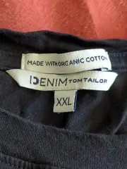 Vorschaubild 4 von Damen T-Shirt Schwarz Gr. 44/XXL Casual Logo-Print Baumwolle