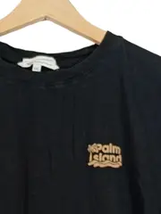 Vorschaubild 2 von Damen T-Shirt Schwarz Gr. 44/XXL Casual Logo-Print Baumwolle