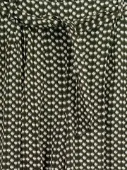 Vorschaubild 3 von Damen Stoffhose Weites Bein Oliv Gepunktet Gr. 36 S