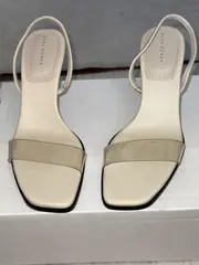 Vorschaubild 2 von Woman Sandaletten Damen Gr. 38 Beige Mules High Heels Elegant