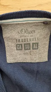 Vorschaubild 5 von Herren Pullover V-Ausschnitt Blau Gr. 50;L