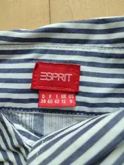 Vorschaubild 5 von Herren Business Hemd gestreift Gr. 40/XL Blau Baumwolle Langarm