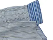 Vorschaubild 4 von Herren Business Hemd gestreift Gr. 40/XL Blau Baumwolle Langarm