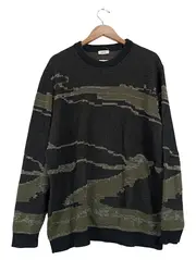 Vorschaubild 1 von Herren Pullover Grafik Strick Langarm Mehrfarbig XXL