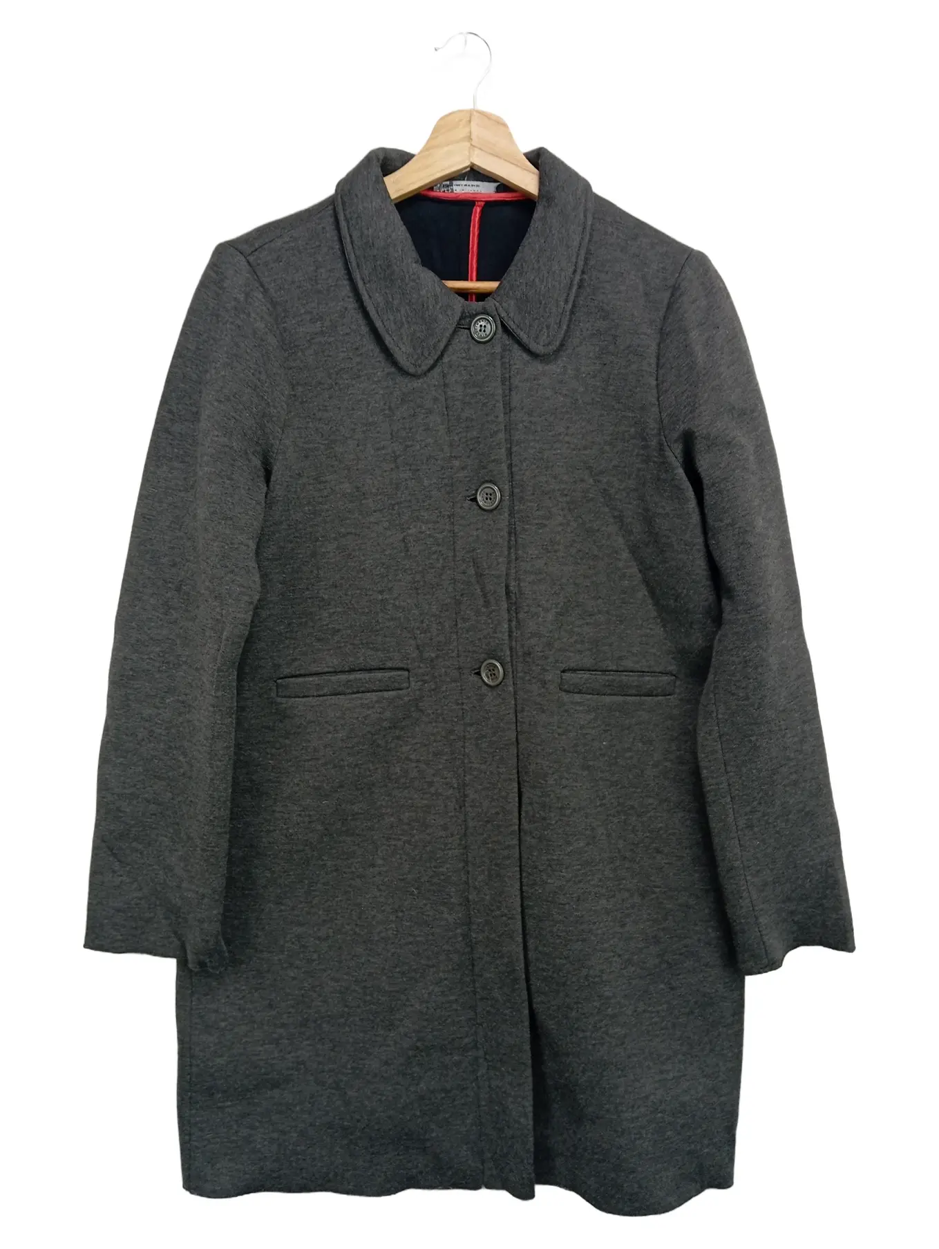 RINASCIMENTO Damen Klassischer Mantel Grau Gr. 36/S Elegant