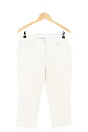 Vorschaubild 2 von Damen Stoffhose Gr. M (38) Weiß Elegant Klassisch