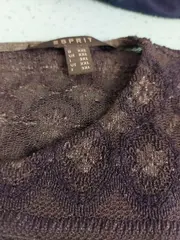 Vorschaubild 2 von Damen Pullover Spitze Langarm Blau Ethno Muster Gr. XXL