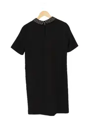 Vorschaubild 2 von Damen Etuikleid Gr. 36/S Schwarz Elegant Nietenkragen Business