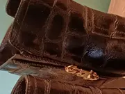 Vorschaubild 4 von Damen Stiefeletten Gr. 37 Leder Kroko Optik Reißverschluss Schnalle