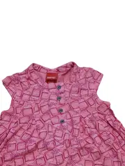 Vorschaubild 3 von Mädchen Sommerkleid Gr. 80/86 Rosa Grafisch Baumwolle