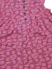 Vorschaubild 4 von Mädchen Sommerkleid Gr. 80/86 Rosa Grafisch Baumwolle
