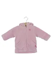 Vorschaubild 1 von Baby Mädchen Fleecejacke Rosa Gr. 62 Kapuze Ohren Casual