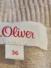 Vorschaubild 3 von Damen Pullover Gr. 36 S Beige Langarm Basic Strick