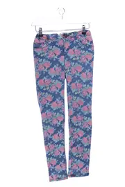 Vorschaubild 1 von LCW Kinder Cargohose Blumenmuster Mehrfarbig Slim Fit Gr. 128
