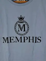 Vorschaubild 2 von Memphis T-Shirt Kinder Blau Logo-Print Baumwolle Gr. 176