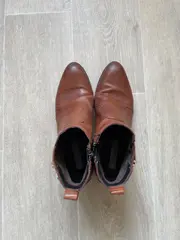 Vorschaubild 3 von Stiefeletten Damen Leder Braun Reißverschluss Gr. 38 Casual