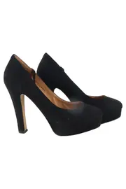 Vorschaubild 1 von Pumps Damen Gr. 38 Schwarz Elegant Business Plateau T-Spange