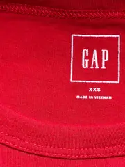 Vorschaubild 4 von Damen T-Shirt Gr. 32/XXS Rot Casual Kurzarm Logo-Print