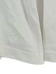 Vorschaubild 2 von Herren Langarmshirt Weiß Henley Gr. M Baumwolle Casual