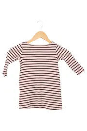 Vorschaubild 1 von Kinder Freizeitkleid Gr. 98 Rosa Gestreift Klassisch Baumwolle