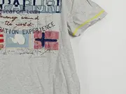 Vorschaubild 3 von Kinder T-Shirt Kurzarm Baumwolle Logo Print Grau Gr. 152