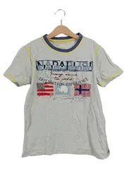 Vorschaubild 1 von Kinder T-Shirt Kurzarm Baumwolle Logo Print Grau Gr. 152