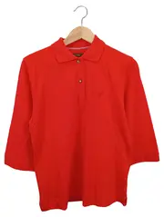 Vorschaubild 1 von Damen Poloshirt Rot Gr. 38/M Casual Sportlich 3/4-Arm