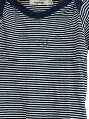 Vorschaubild 2 von Baby Body Langarm gestreift Gr. 74 Baumwolle Blau