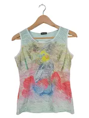 Vorschaubild 1 von Damen Top Kakadu Motiv Mehrfarbig Gr. 38/M Strass Freizeit