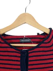 Vorschaubild 4 von Strickjacke Kinder Gr. 98/104 Rot Gestreift Wolle Kaschmir