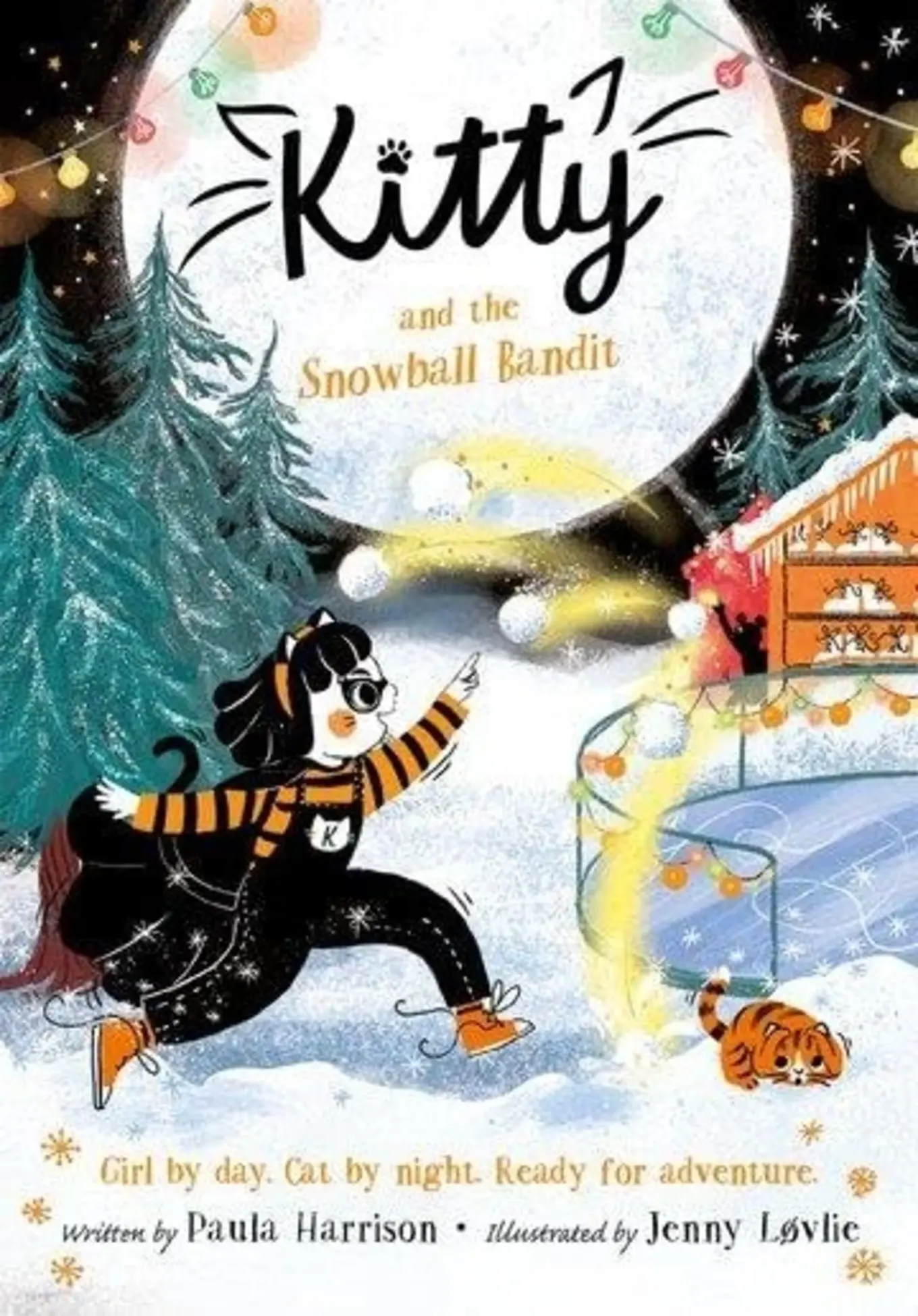 Kitty and the Snowball Bandit Kinderbuch Taschenbuch Superhelden Englisch