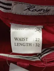 Vorschaubild 4 von Damen Stoffhose Gr. W27/36/S Rot Casual Basic Modern