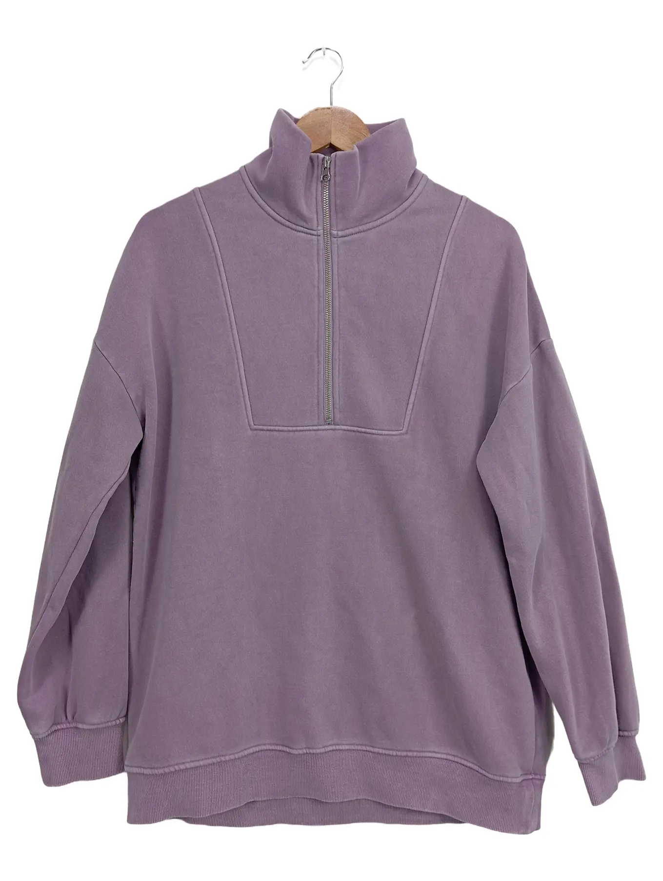 & OTHER STORIES Damen Pullover Sweatshirt Reißverschluss Gr. S Lila