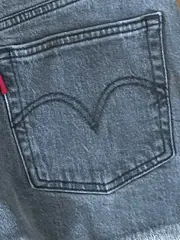 Vorschaubild 4 von Damen Jeans Shorts Grau W27/36/S Casual Fransen