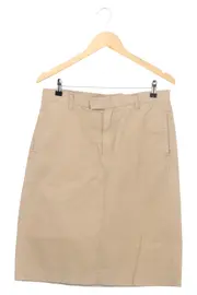 Vorschaubild 1 von Damen Jeansrock Beige Gr. 38/M Baumwolle Midirock Klassisch Casual