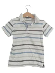 Vorschaubild 1 von Poloshirt Kinder Gr. 110 kurzarm gestreift Baumwolle mehrfarbig