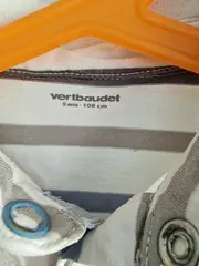 Vorschaubild 3 von Poloshirt Kinder Gr. 110 kurzarm gestreift Baumwolle mehrfarbig