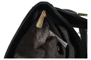 Vorschaubild 3 von Umhängetasche Damen Schwarz Elegant Kunstleder Schultertasche