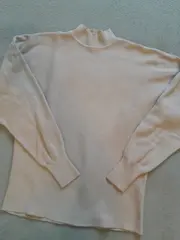 Vorschaubild 6 von Damen Pullover Rippstrick Basic Langarm Beige Gr. M