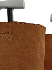 Vorschaubild 2 von Damen Wildleder Stiefel Braun Gr. 39 Casual Slip-On