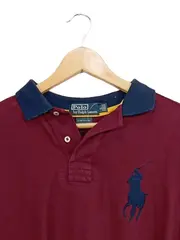 Vorschaubild 2 von Polo by Ralph Lauren Herren Poloshirt Langarm Rot Gr. 50/L Preppy