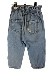 Vorschaubild 2 von Destroyed Jeans Baby Kinder Gr. 86 Hellblau Paperbag Denim