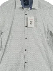 Vorschaubild 2 von Business Hemd Herren Langarm Punkte Weiß Gr. 52 XL