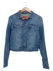 Vorschaubild 1 von EDC Jeansjacke Damen Gr. 38/M Blau Casual Denim Jacke