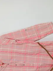 Vorschaubild 5 von Mädchen Sommerkleid kariert rosa Tunika Gürtel Gr. 146/152