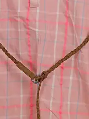 Vorschaubild 4 von Mädchen Sommerkleid kariert rosa Tunika Gürtel Gr. 146/152